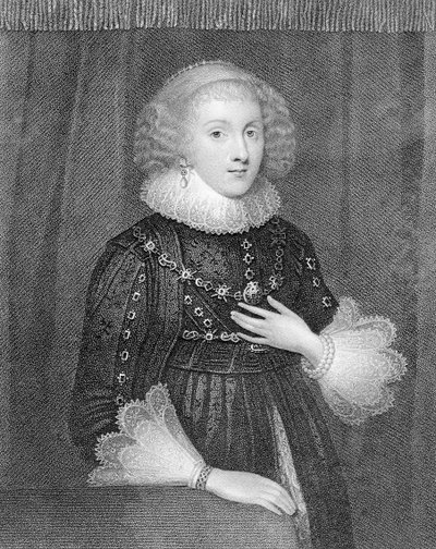 Mary Sidney, Gräfin von Pembroke, graviert von W.J. Fry von Marcus Garret Gheeraerts the Younger